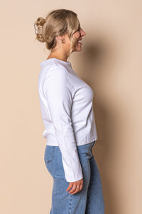 Regular L/S Tee in White - Silent Theory