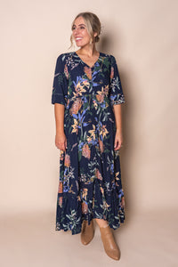 Tiffany Maxi Dress in Navy