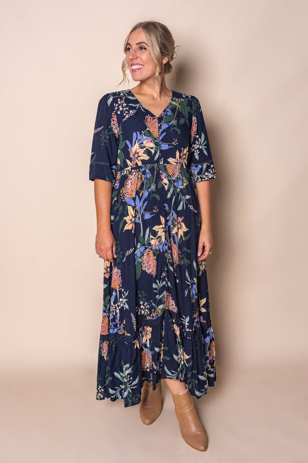 Tiffany Maxi Dress in Navy