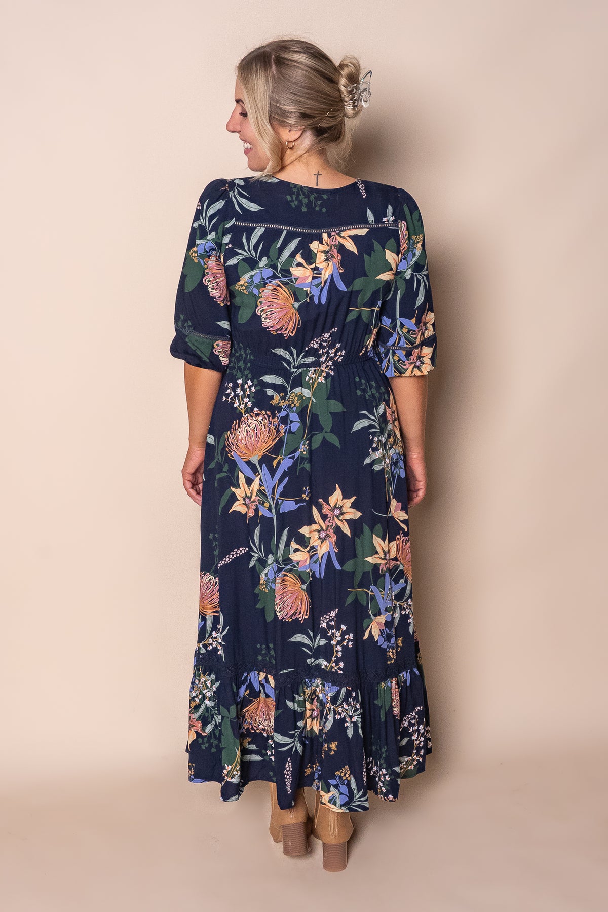 Tiffany Maxi Dress in Navy