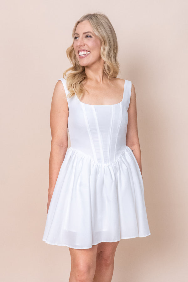 Imelda Dress in White