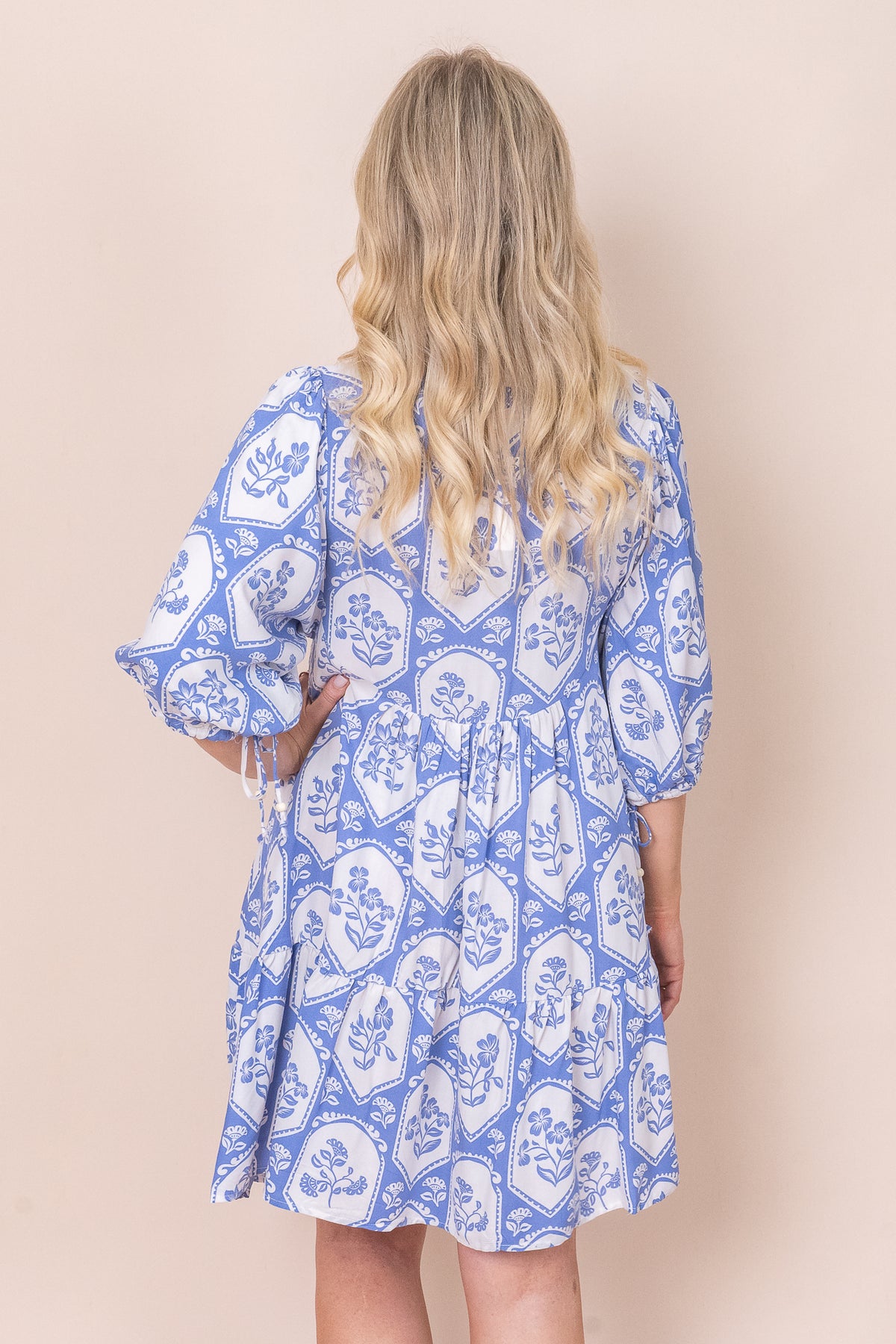 Francine Dress in Blue Iris