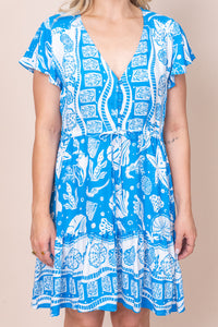 Sybil Dress in Sky Blue