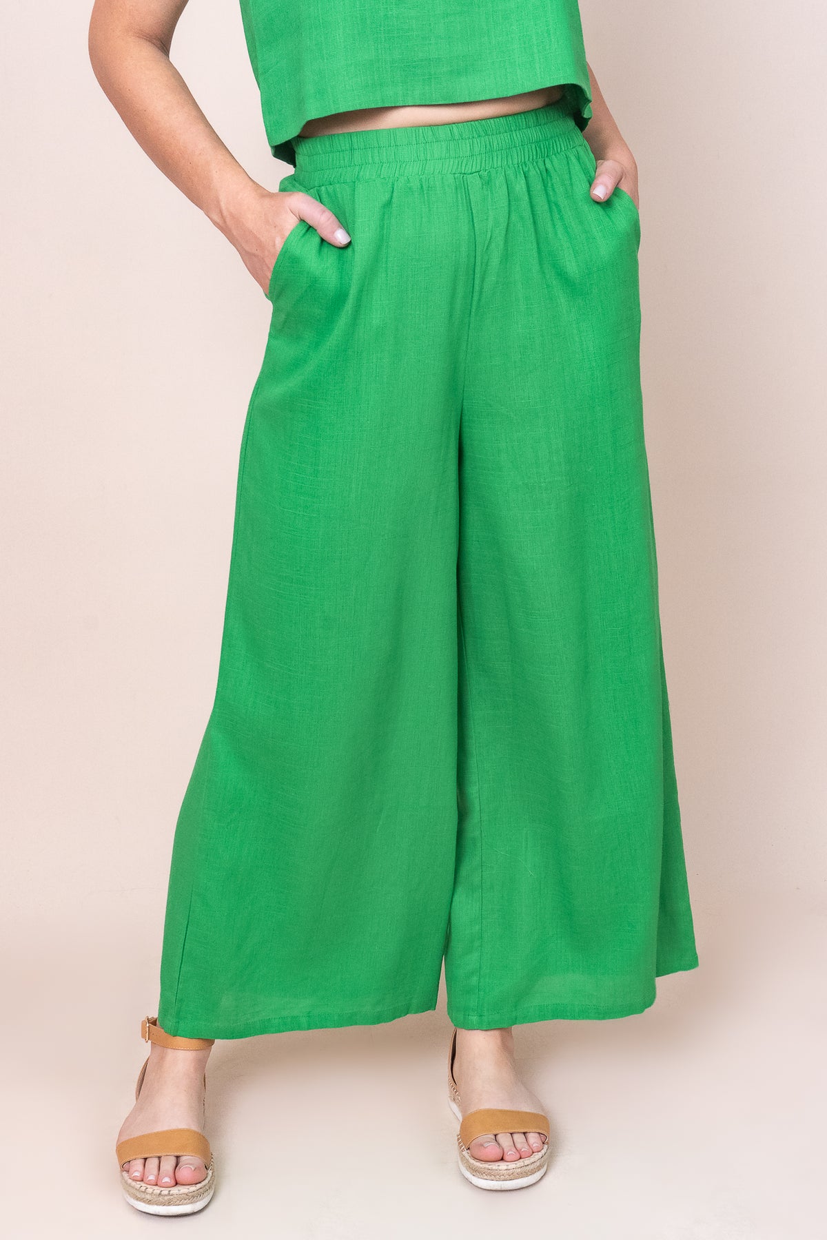 Lydia Pants in Bright Green