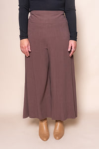 Gisele Wide-Legged Pants in Chocolate