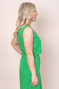 Rue Top in Bright Green