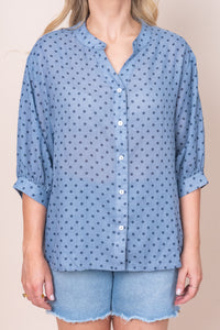 Enya Shirt in Steel Blue