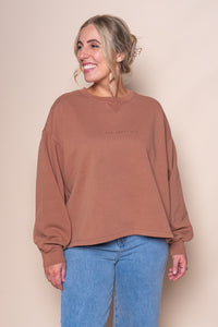 AAE Washed Box Crew in Cinnamon