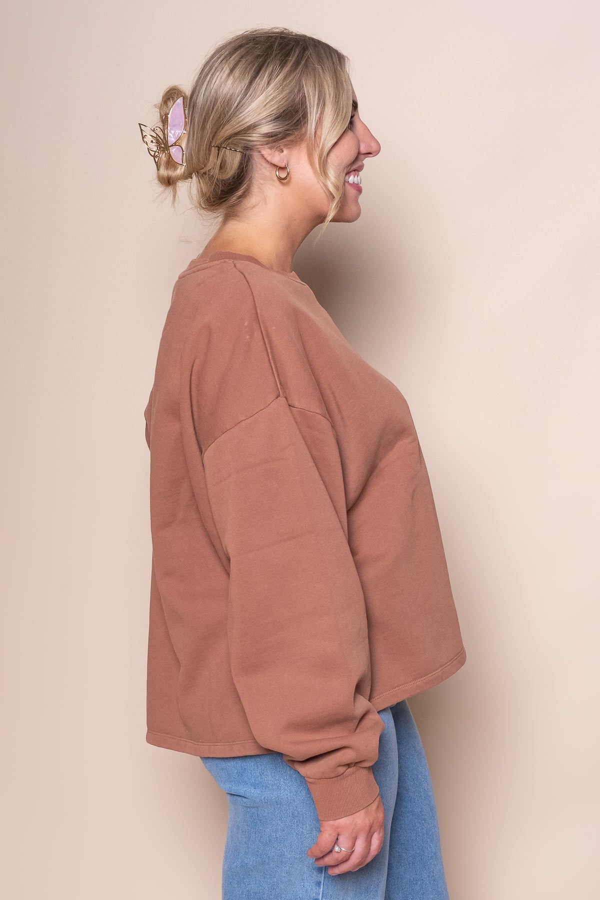 AAE Washed Box Crew in Cinnamon