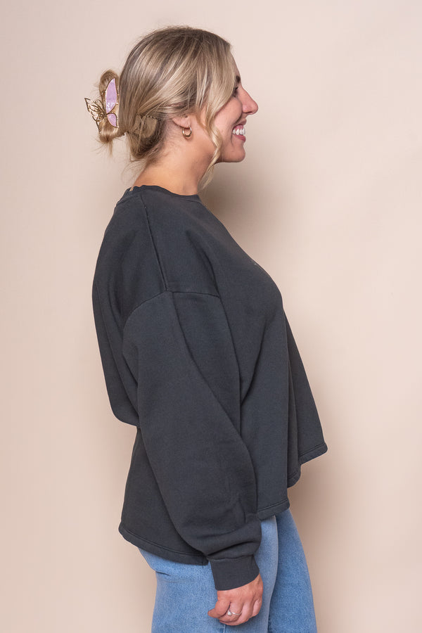 AAE Washed Box Crew in Washed Black