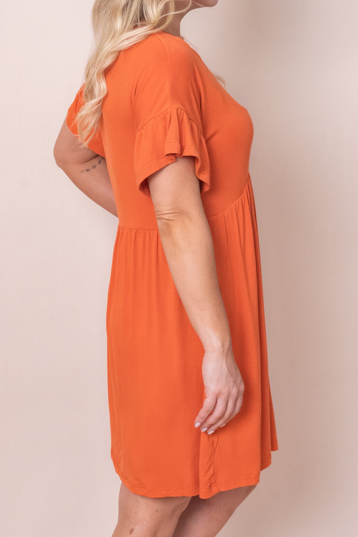 Didi Dress in Burnt Orange