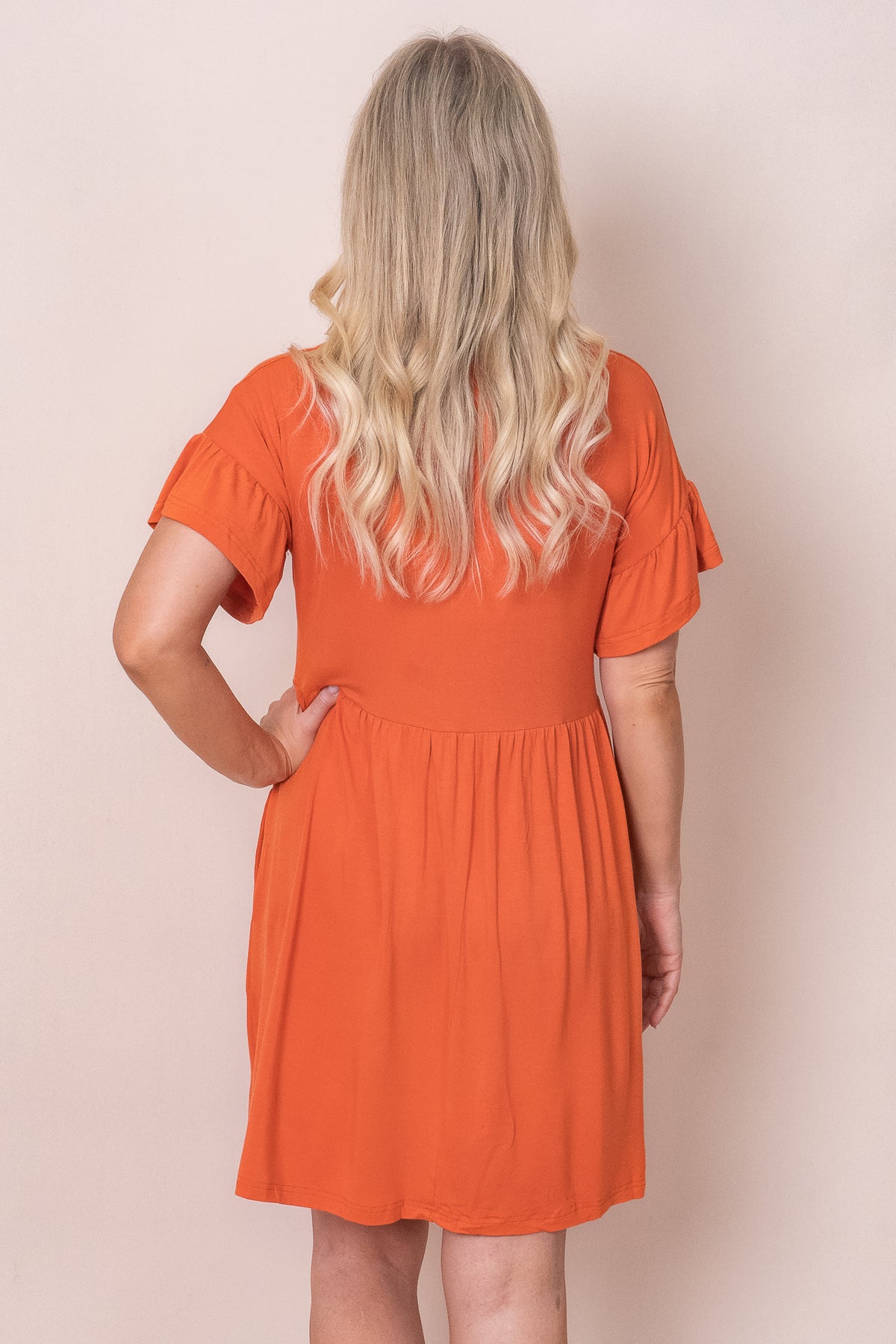 Didi Dress in Burnt Orange