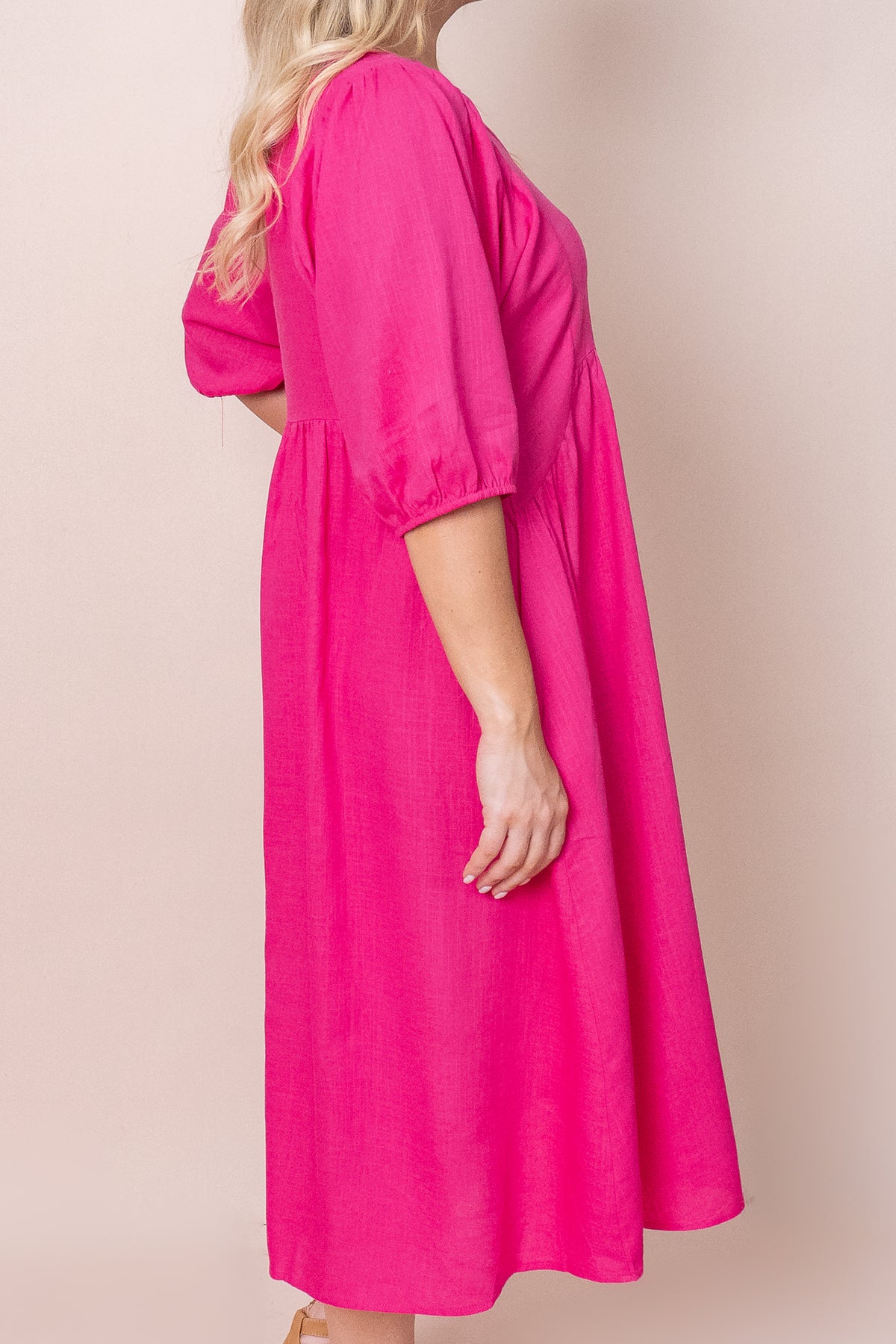 Emery Dress in Fuchsia