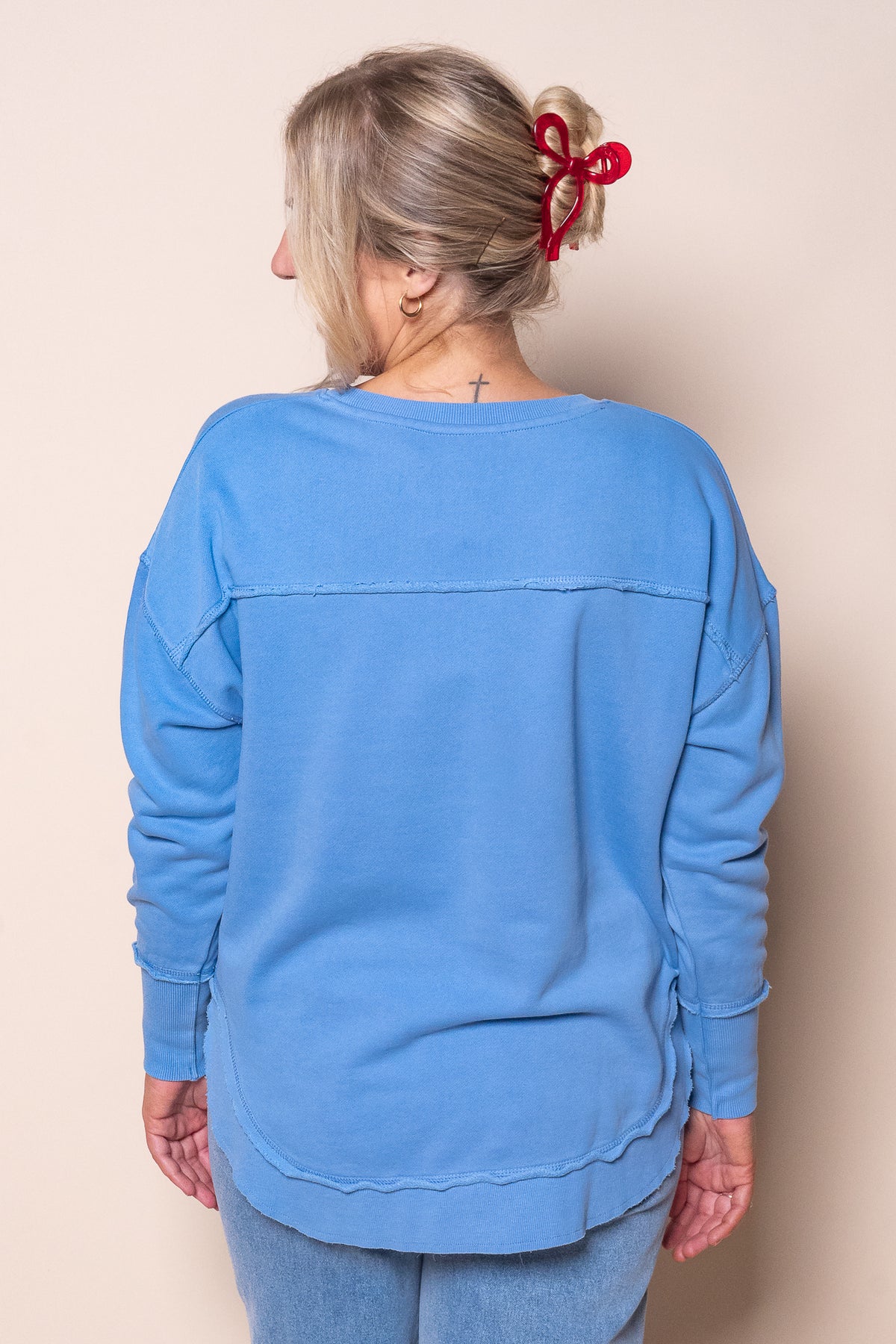 Signature Crew in Azurine Blue - Foxwood