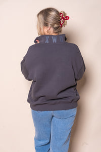 College Zip Crew in Charcoal - Foxwood