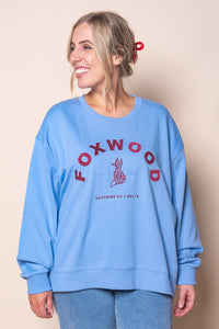 Effortless Contrast Crew in Azurine Blue - Foxwood