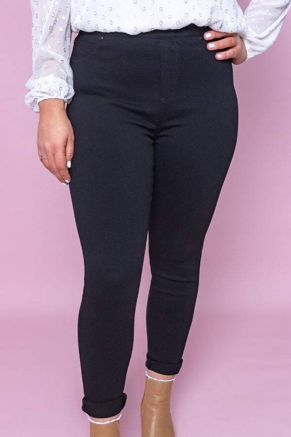 Iris Legging Pants in Black