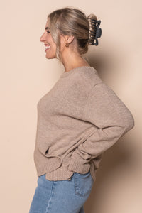 Tosca Crepe Knit Jumper in Mocha
