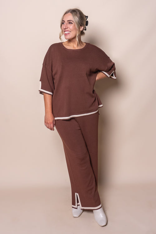 Harlina Knit Set in Chocolate