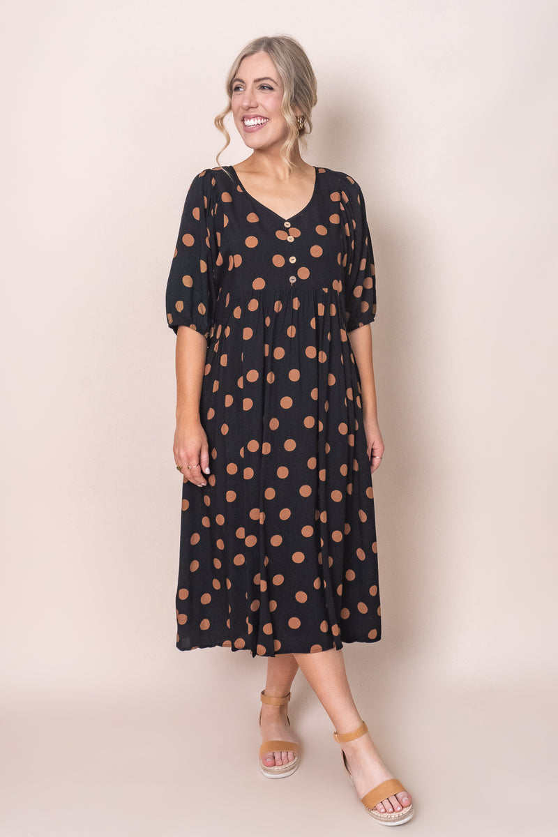 Daphine Midi Dress in Black – Always Alice