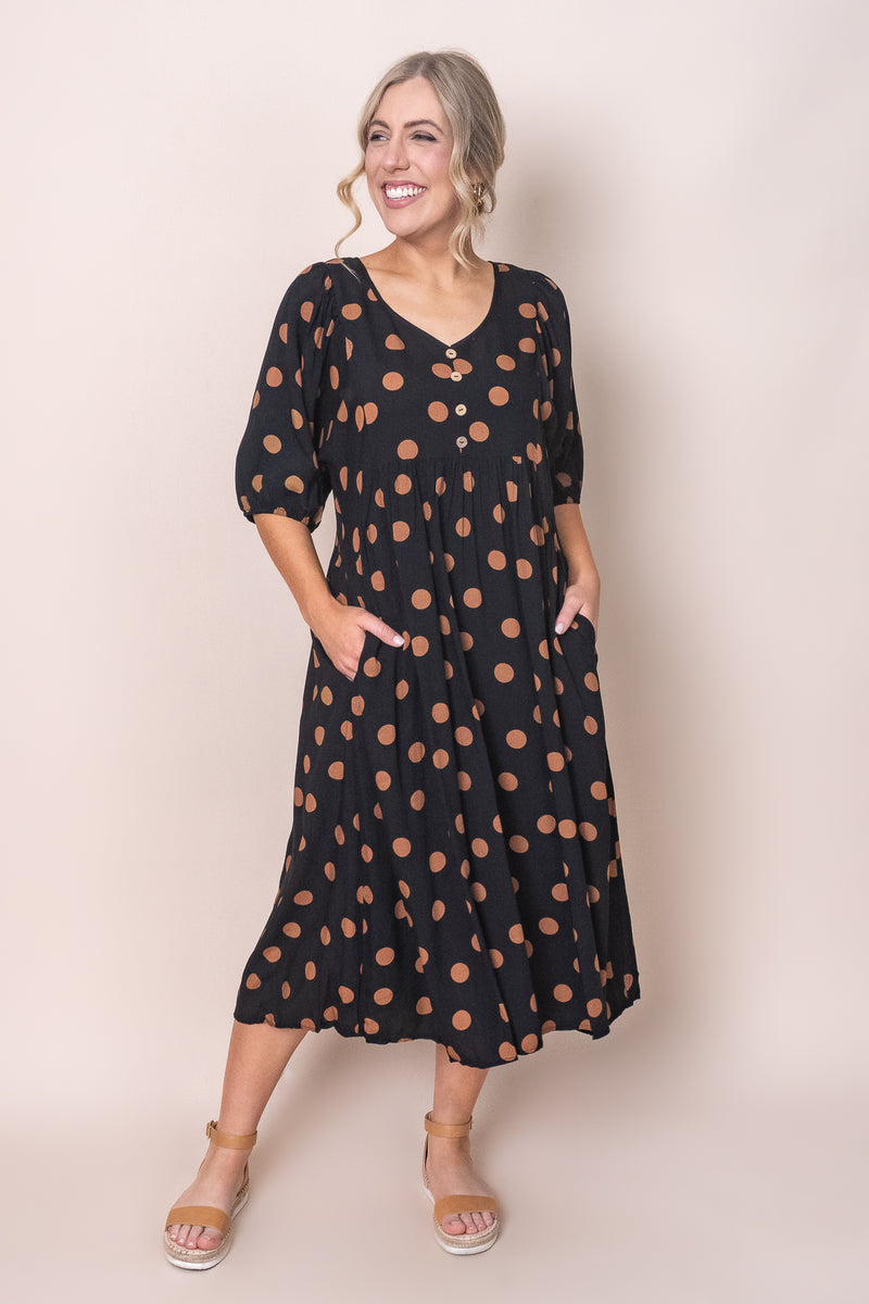 Daphine Midi Dress in Black – Always Alice