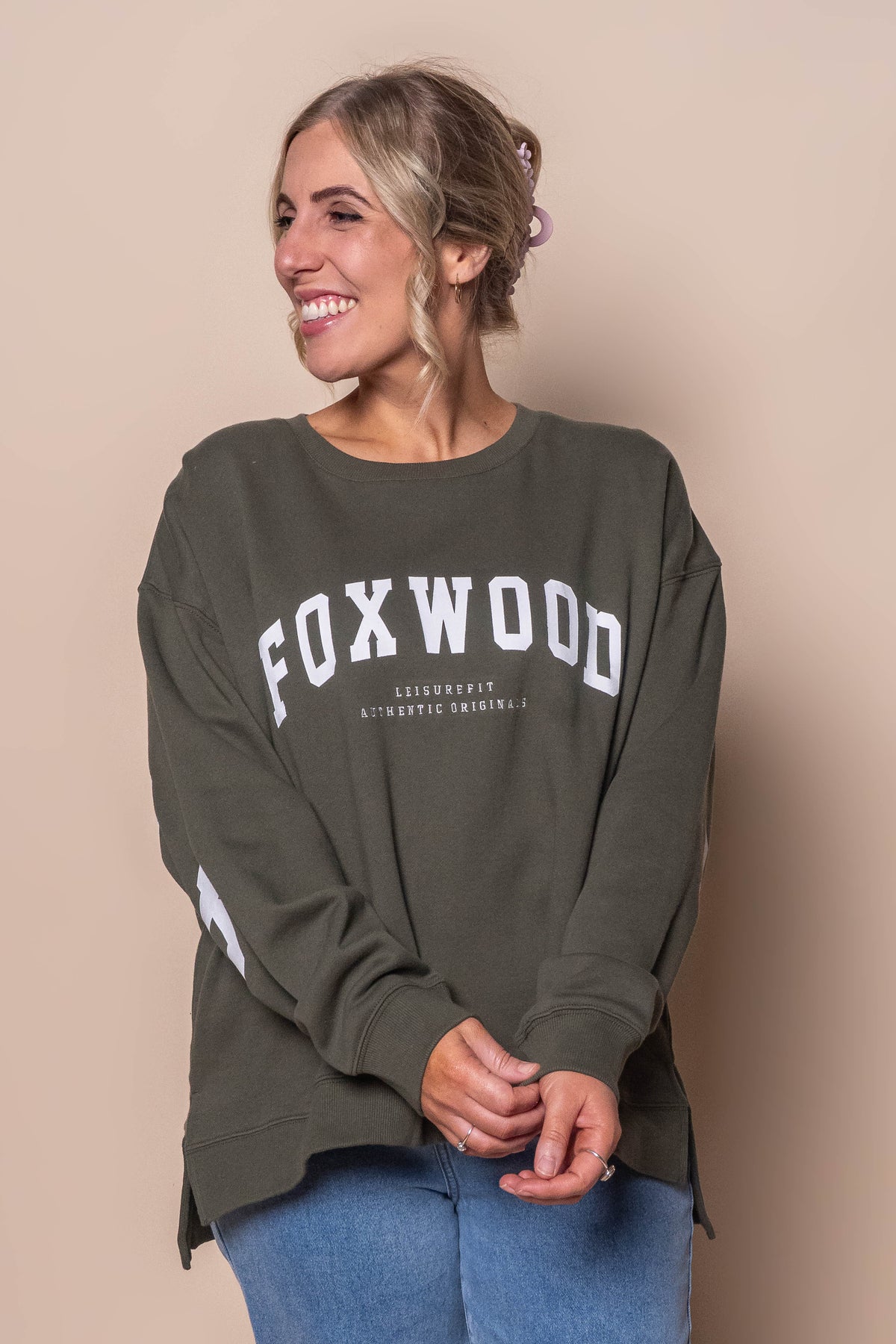 Interval Crew in Khaki/White - Foxwood