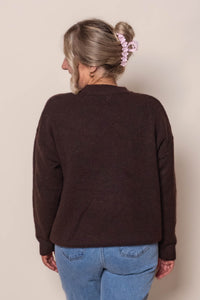 Oscar Knit Jumper in Chocolate Marle