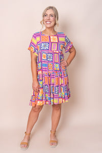 Ettie Dress in Fuchsia