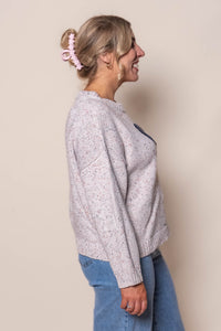 Melanie Knit Jumper in White Multi