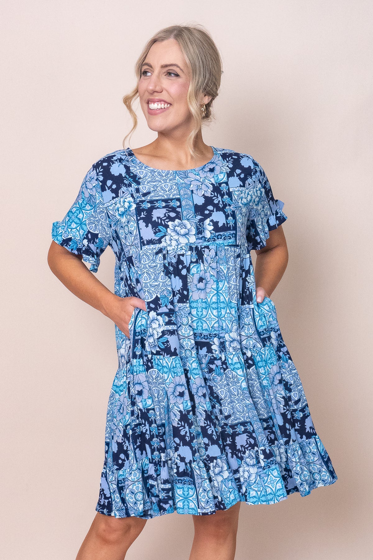 Jacy Dress in Blue