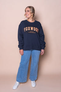 Interval Crew in Navy/Peach - Foxwood