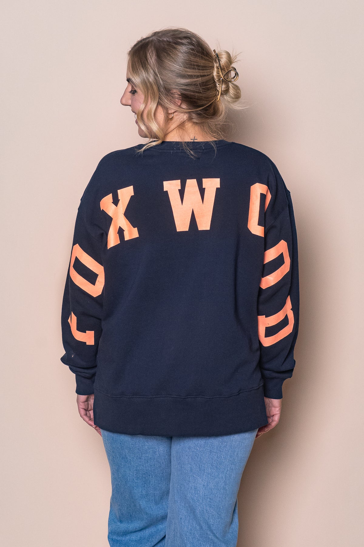 Interval Crew in Navy/Peach - Foxwood