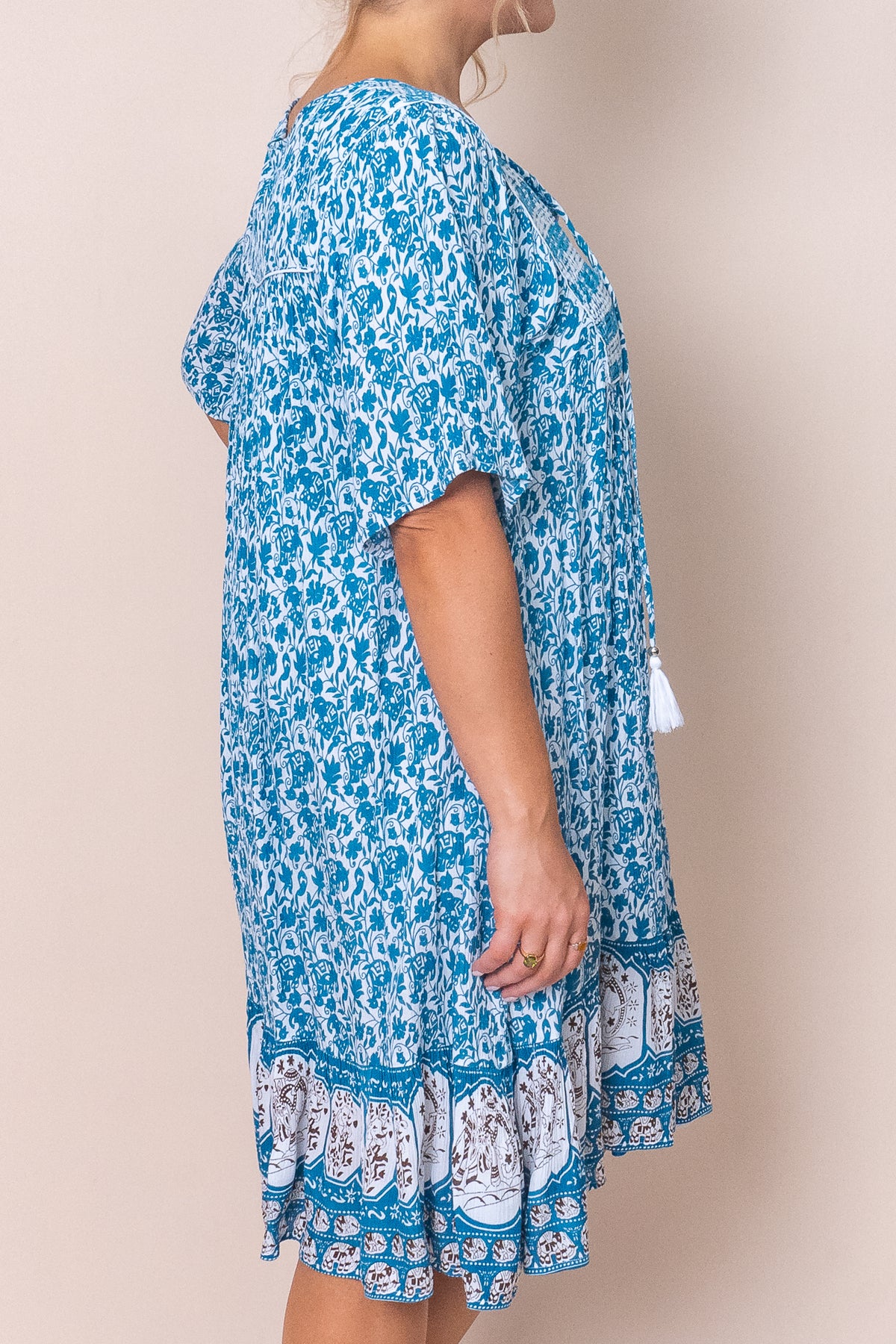 Jacqueline Dress in Teal