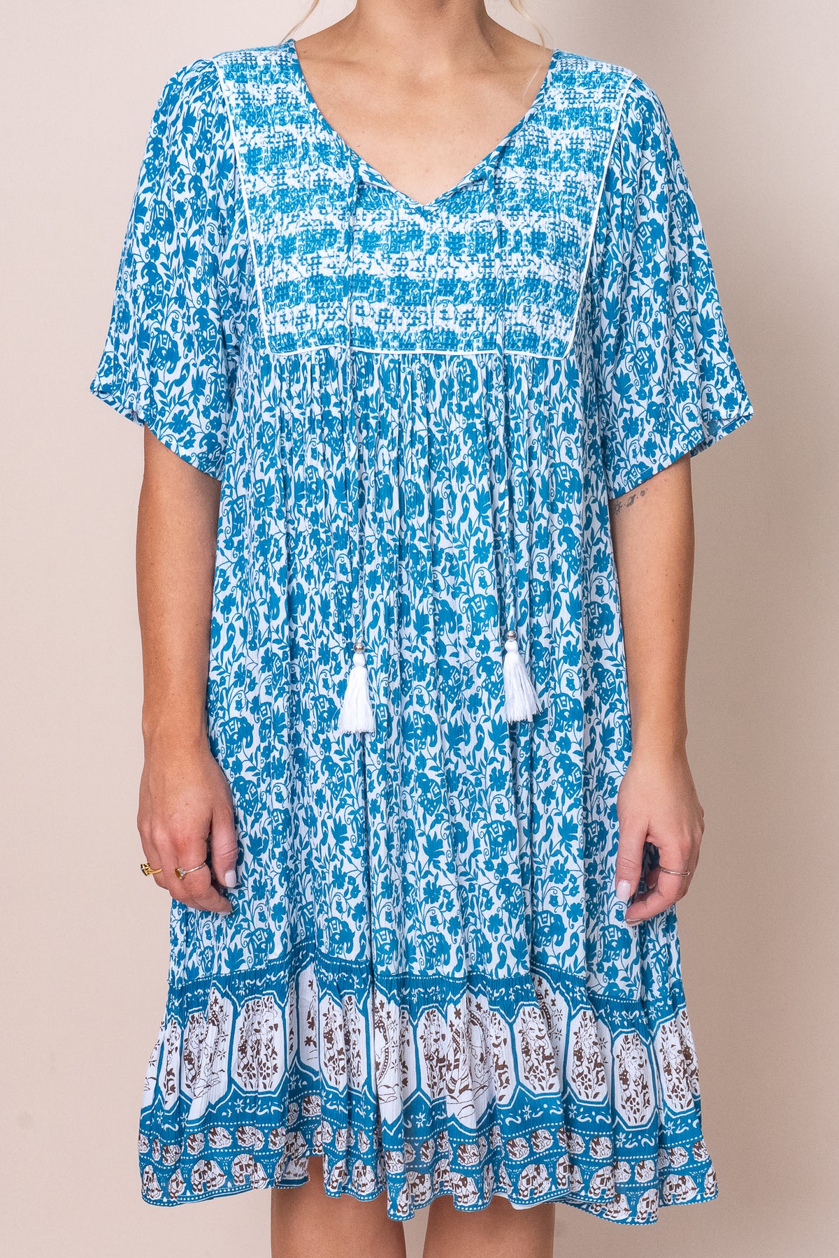 Jacqueline Dress in Teal