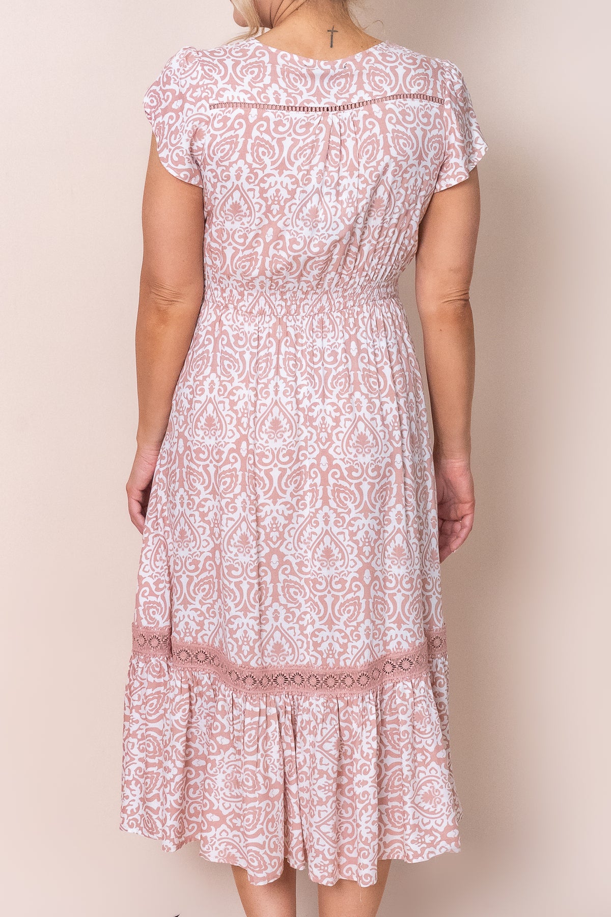 Nala Dress in Dusty Pink