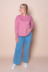Farrah Long Sleeve Top in Rose Pink - Foxwood