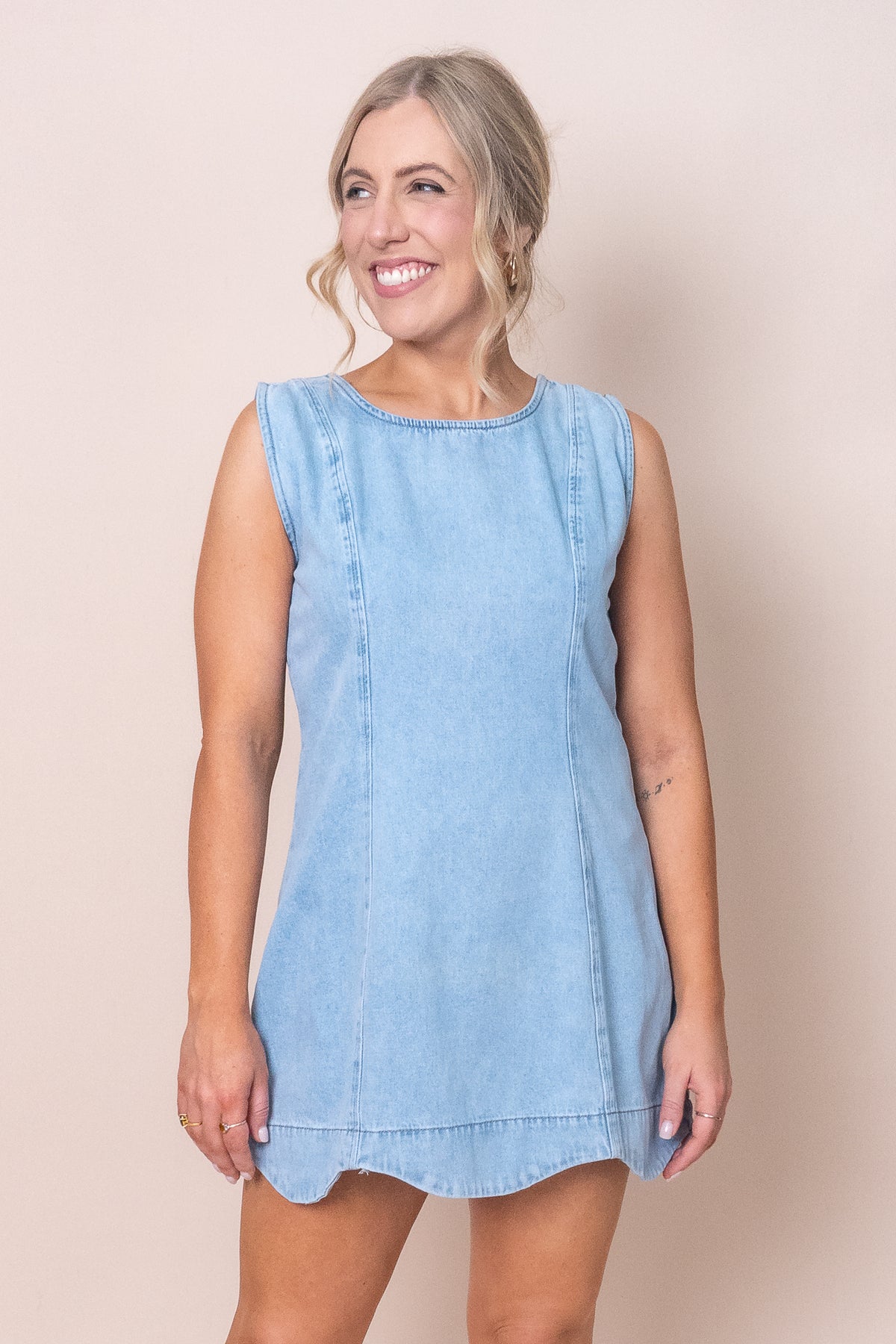 Nixie Dress in Light Blue