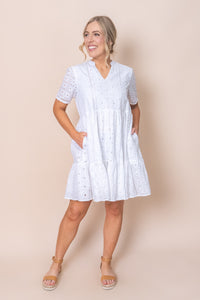 Lorinda Dress in White