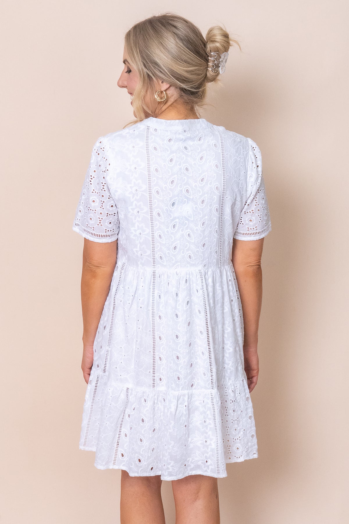 Lorinda Dress in White