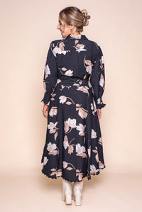 Nicoline Midi Dress in Black