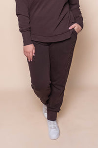 Simplified Track Pants in Coffee - Foxwood