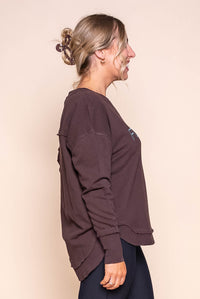 Simplified Metallic Crew in Coffee - Foxwood