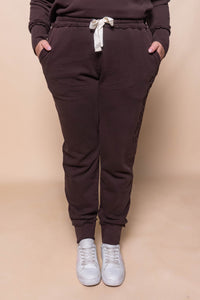 Simplified Track Pants in Coffee - Foxwood