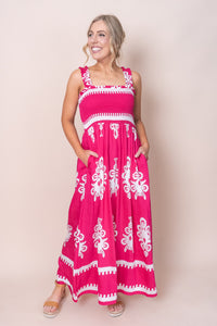 Miriana Dress in Deep Pink