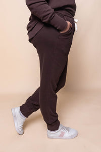 Simplified Track Pants in Coffee - Foxwood