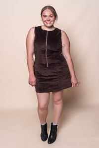 Parker Cord Dress in Brown - All About Eve