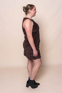 Parker Cord Dress in Brown - All About Eve