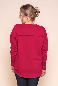 Signature Crew in Rhubarb Red - Foxwood