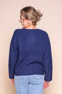 Murphy Knit Cardi in Midnight Blue - Foxwood