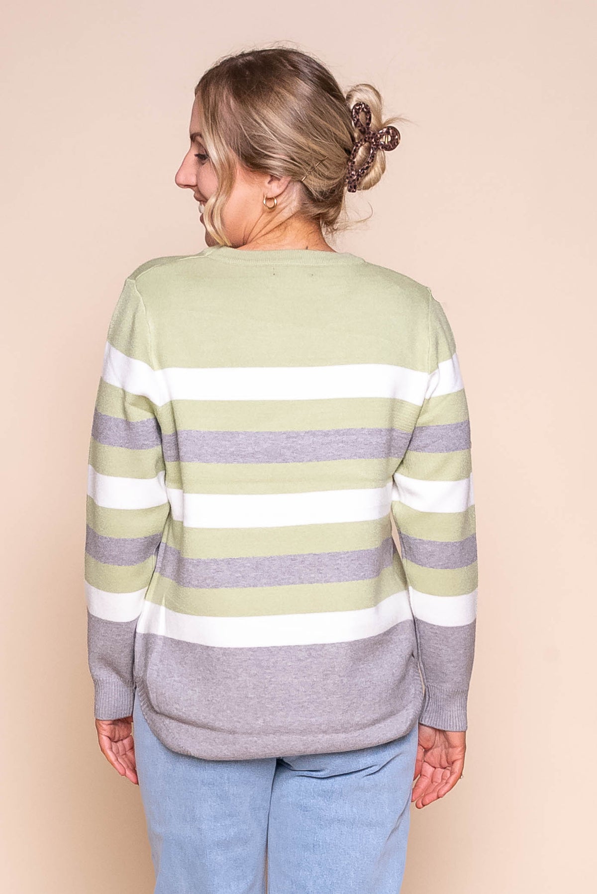 Aubrey Knit Jumper in Grey Marle